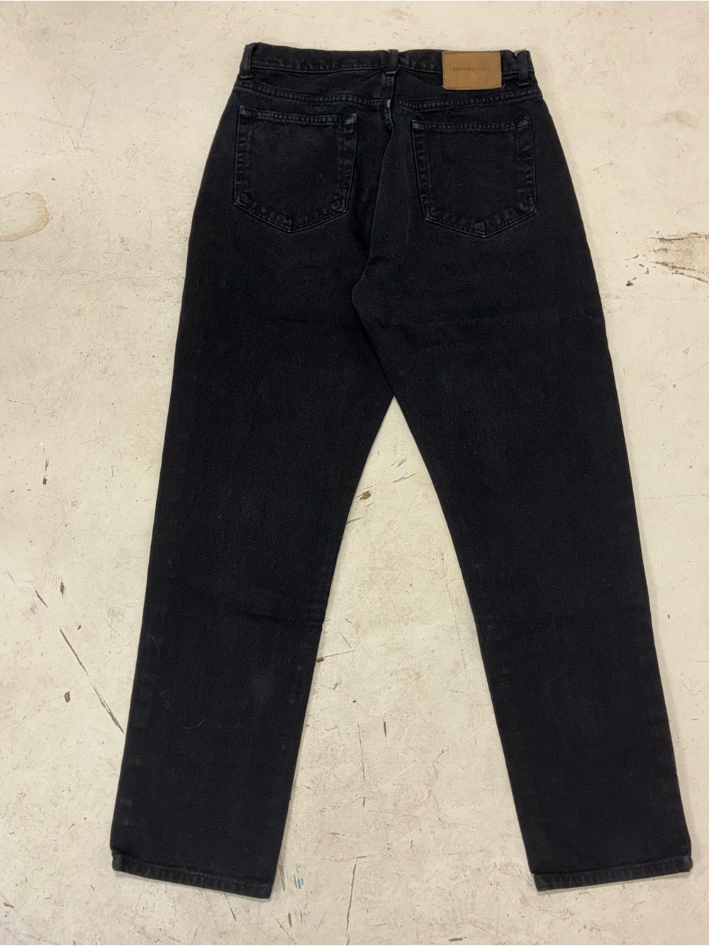 Vintage 90s Calvin Klein Women's Straight Leg Jeans — Black - Picture 6 of 8